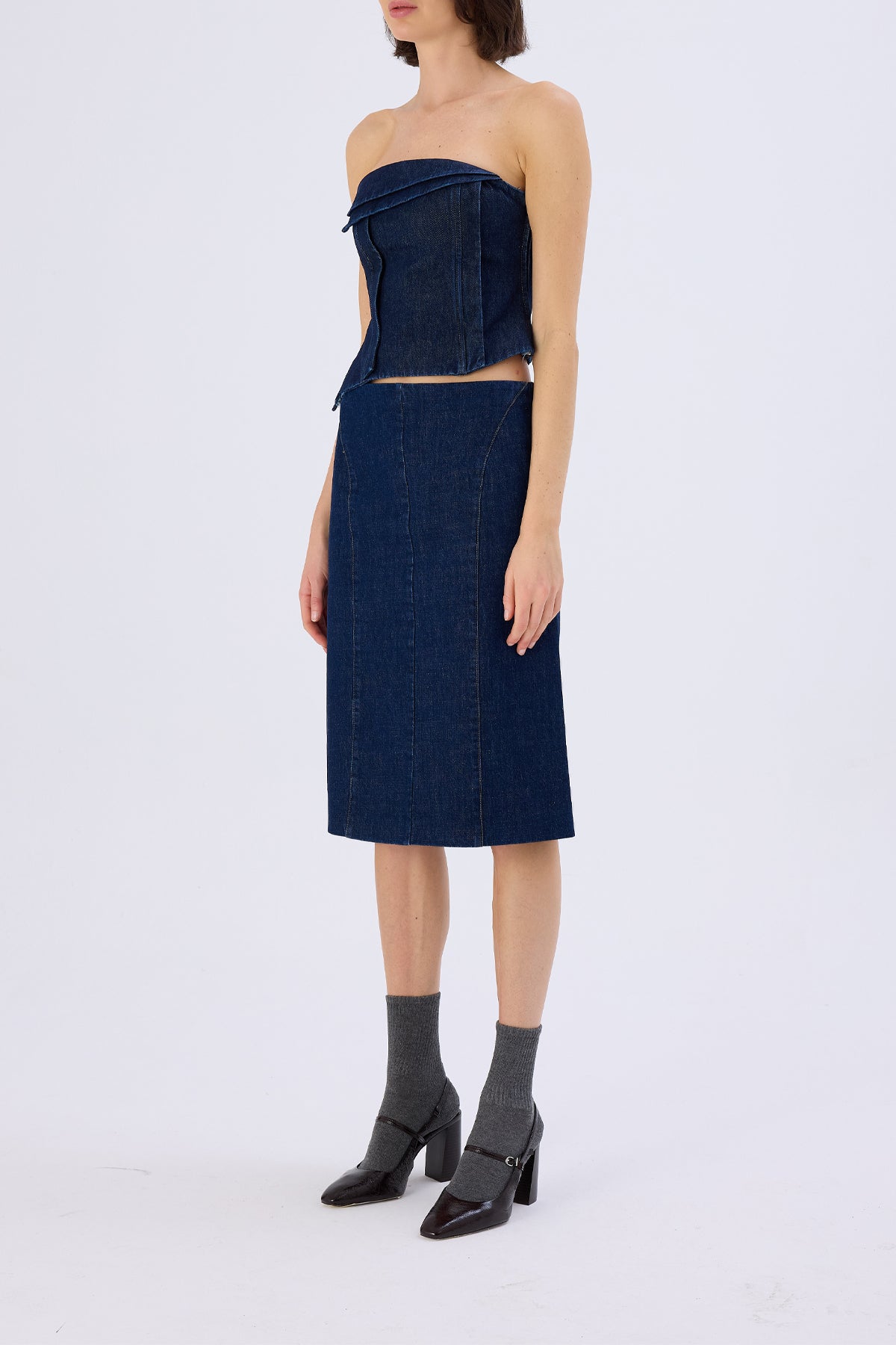 FOSTER DENIM SKIRT